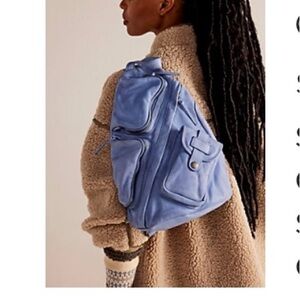 FREE PEOPLE LEATHER We The Free Sparrow Convertible Sling Bag, NWT